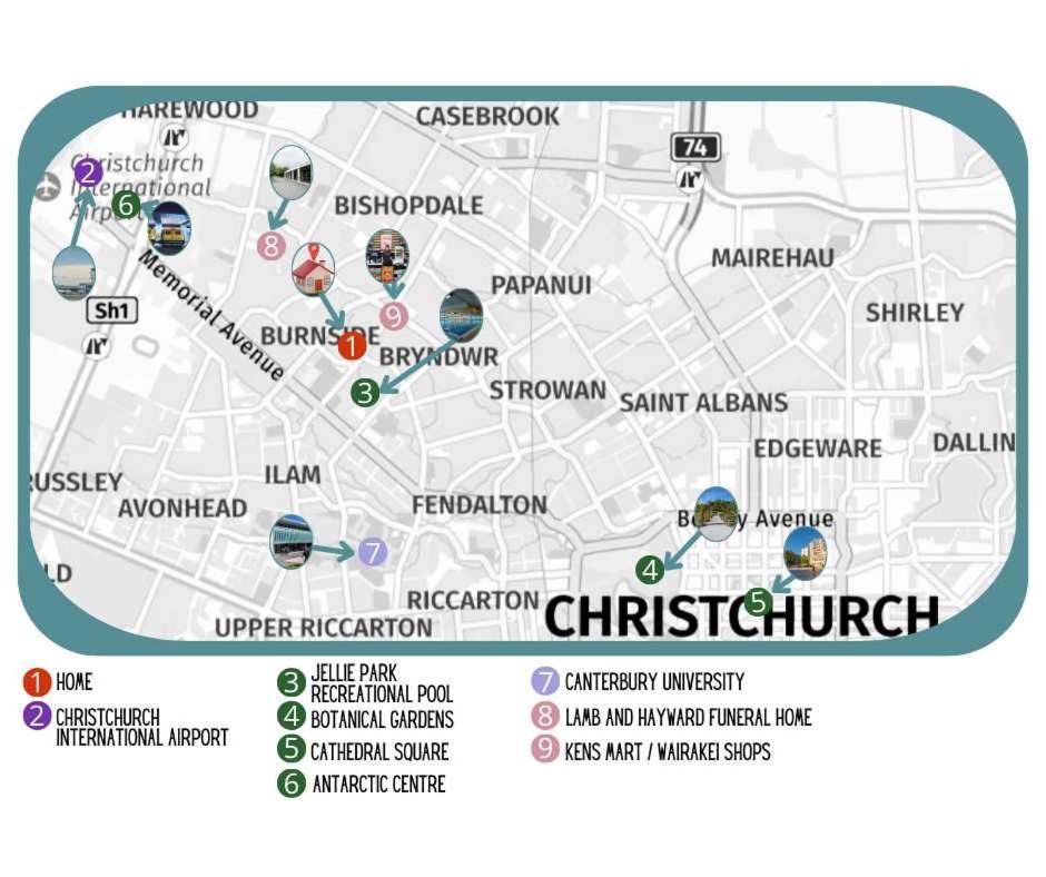 Private, Family-Friendly Home, 4Br By Airport & Free Parking Christchurch Exteriör bild